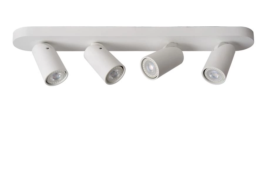 Lucide XYRUS - Spot plafond - LED Dim to warm - GU10 - 4x5W 2200K/3000K - Blanc - éteint